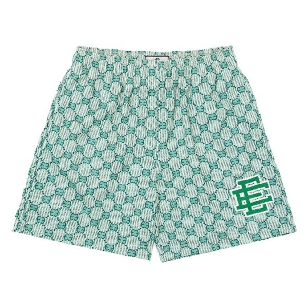 Eric Emanuel EE Basic Short Green Monogram Medium New With Tags